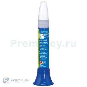 WEICONLOCK AN 302-60 Фиксатор резьбы (20 мл) высокой силы фиксации, средней вязкости, для пассивных материалов (хром, цинк, никель, высоколегированная