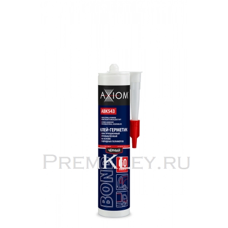 AXIOM Клей-герметик конструкционный промышленный на основе гибридных полимеров, Шор А 60, цвет чёрный AXIOM Клей-герметик конструкционный промышленный на основе гибридных полимеров, Шор А 60, цвет чёрный