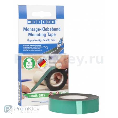 WEICON Двусторонняя монтажная лента серая (3 м)